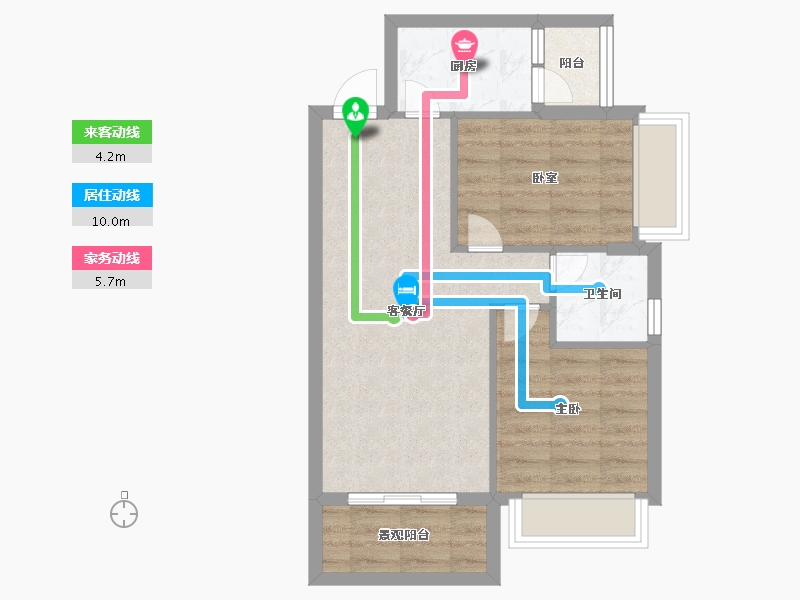 广东省-清远市-富强花园-55.20-户型库-动静线