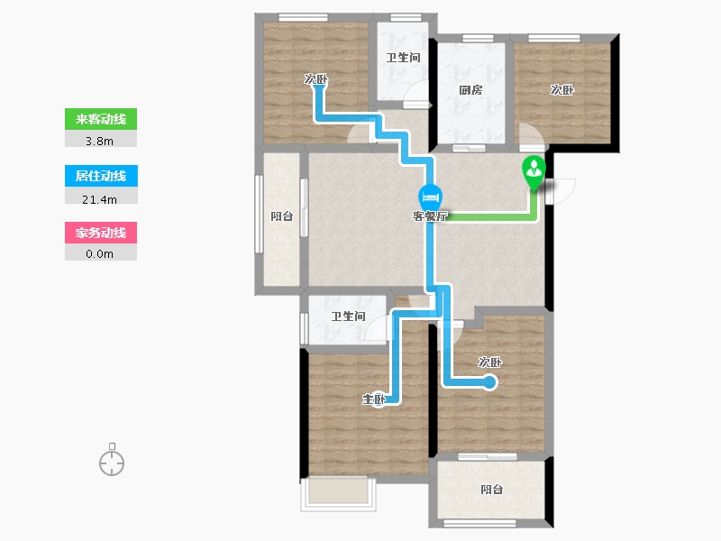 山东省-烟台市-福盛莱州府-107.34-户型库-动静线