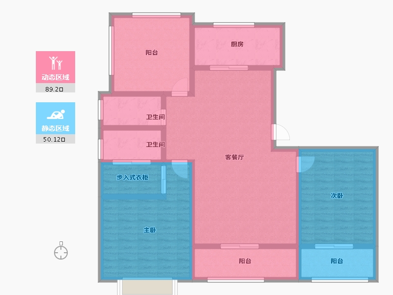 山东省-济宁市-鸿顺观邸-124.96-户型库-动静分区