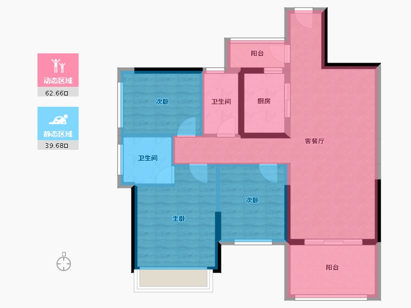 广东省-湛江市-智领汇锦轩-91.56-户型库-动静分区