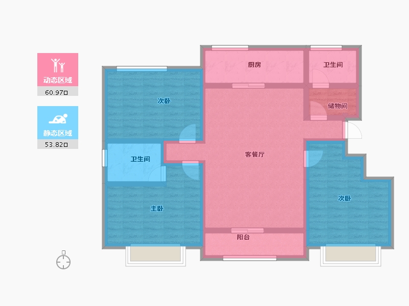 山东省-济宁市-恒兴经典-101.28-户型库-动静分区