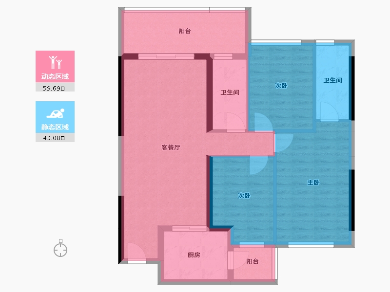 广东省-湛江市-智领汇锦轩-92.26-户型库-动静分区