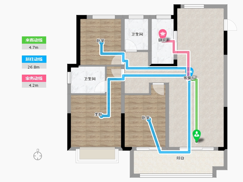 安徽省-芜湖市-南陵和顺紫悦府-97.02-户型库-动静线