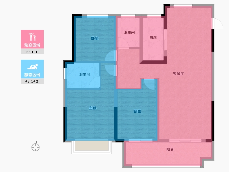 安徽省-芜湖市-南陵和顺紫悦府-97.02-户型库-动静分区