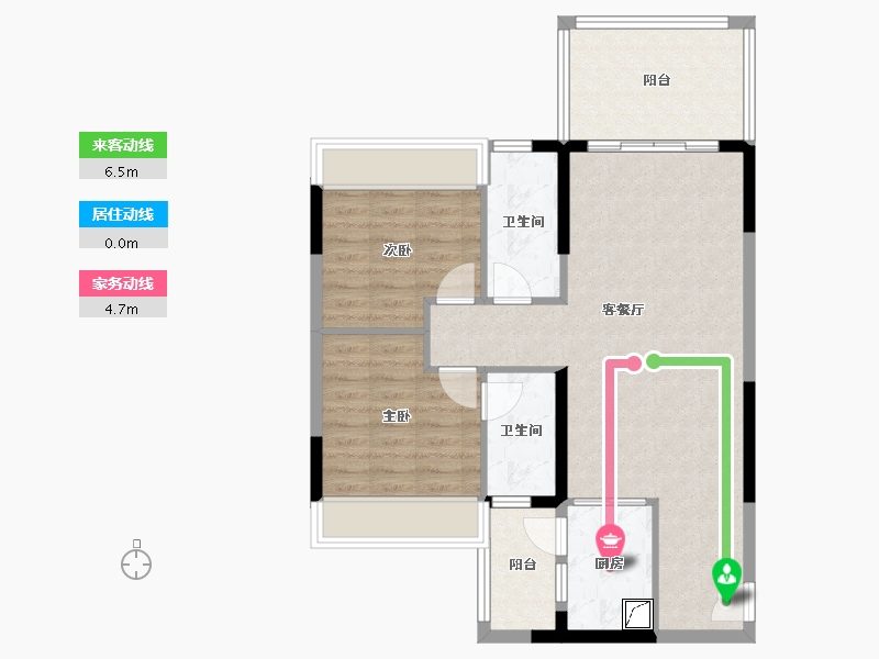 广东省-湛江市-华和南国银苑-80.00-户型库-动静线