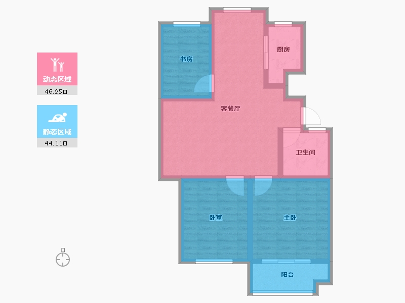 山东省-烟台市-怡海花园-81.08-户型库-动静分区