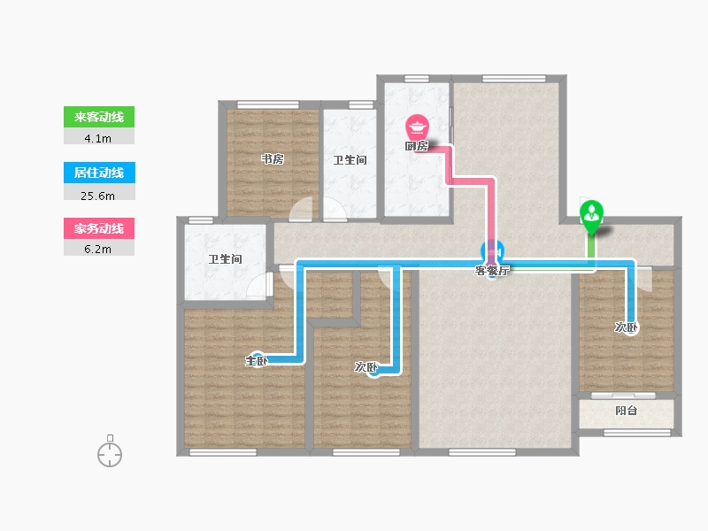 山东省-济宁市-融创济宁府-150.68-户型库-动静线