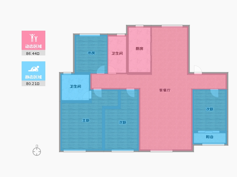 山东省-济宁市-融创济宁府-150.68-户型库-动静分区