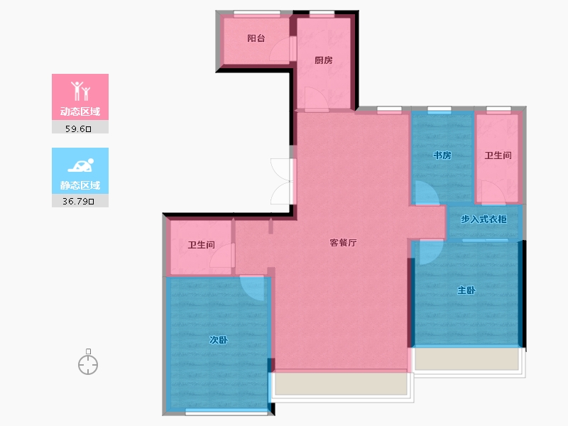 福建省-福州市-中庚香开长龙-100.00-户型库-动静分区