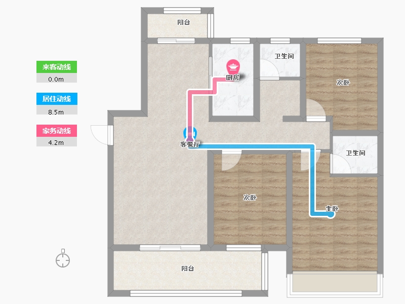 河南省-周口市-广商逸墅三号院-95.80-户型库-动静线