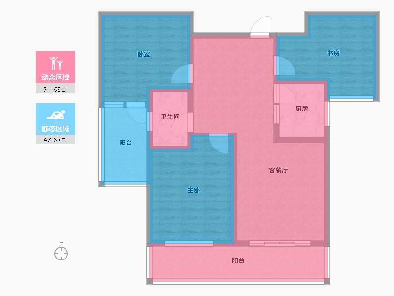 山东省-济宁市-文庭雅苑-90.08-户型库-动静分区