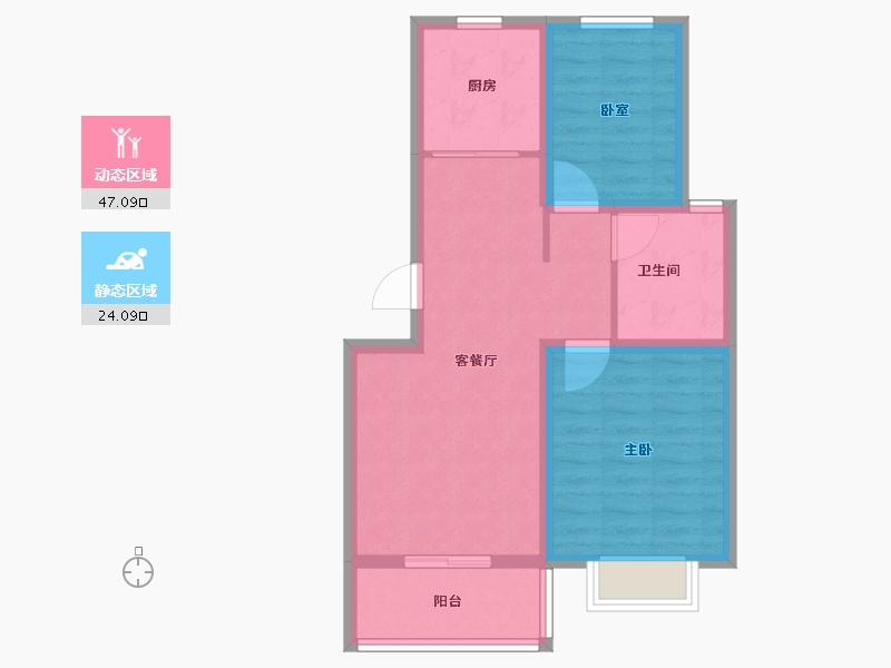 山东省-烟台市-日昇山水苑-63.20-户型库-动静分区