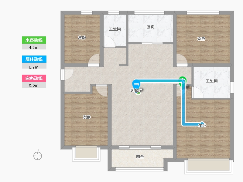 山东省-济宁市-皇营东郡-104.00-户型库-动静线