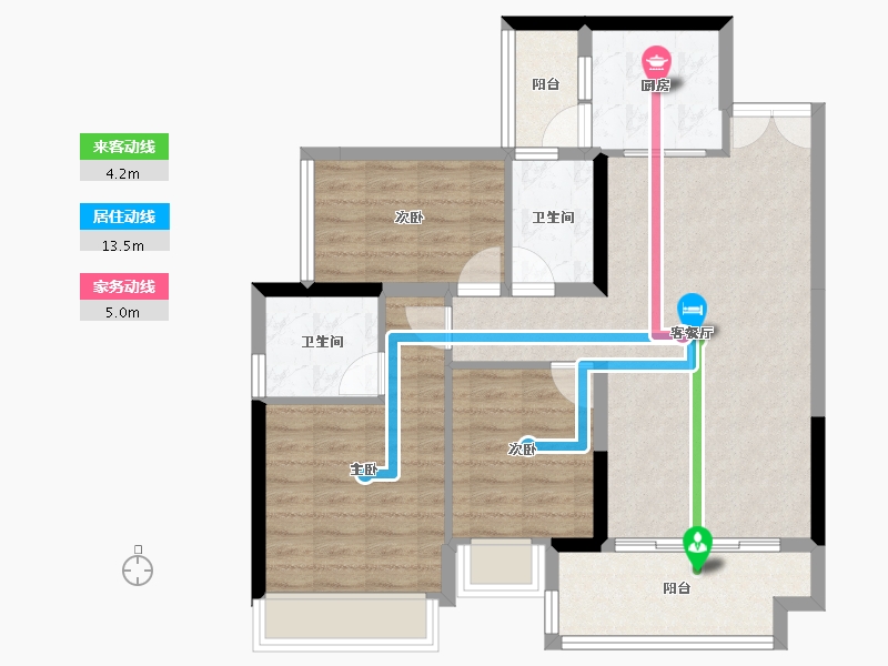 广东省-韶关市-正德玥珑山-84.83-户型库-动静线