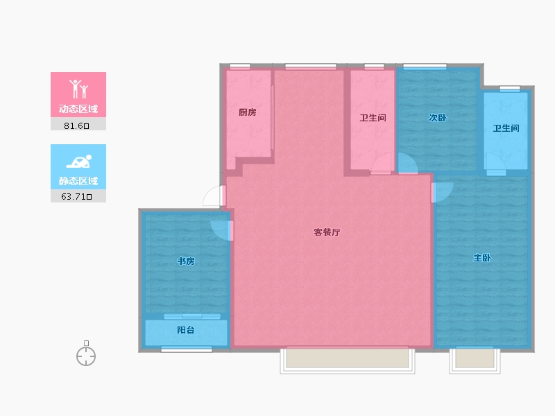 山东省-济宁市-融创滨江壹号-132.99-户型库-动静分区