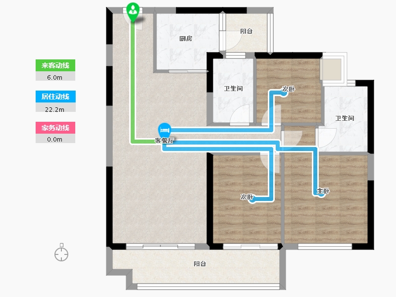 广西壮族自治区-钦州市-敏捷珑玥湾-89.34-户型库-动静线