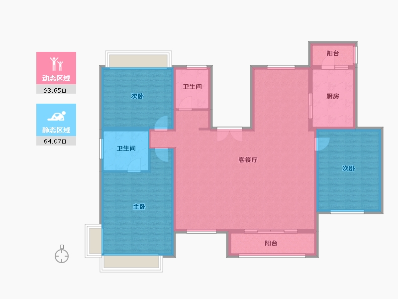 山东省-济宁市-绿地国际城-143.58-户型库-动静分区