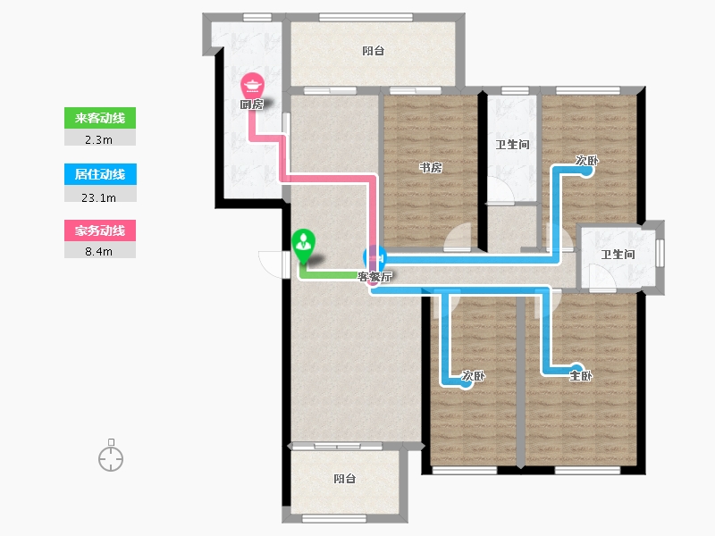 福建省-莆田市-外滩壹号-124.59-户型库-动静线