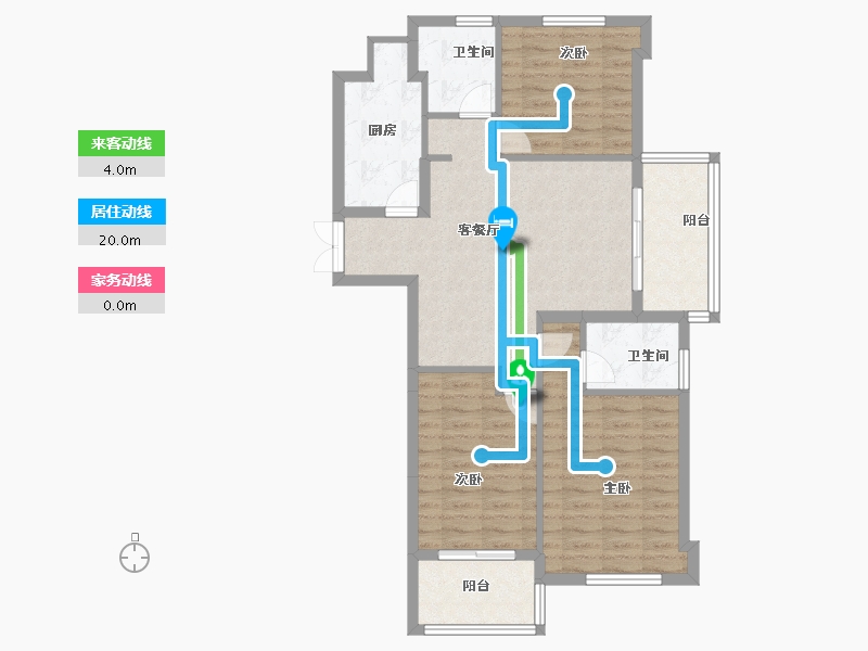 福建省-宁德市-庭盛·阳光壹号院-91.28-户型库-动静线