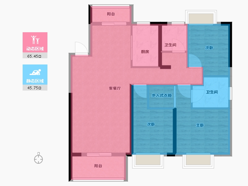 江西省-萍乡市-赣铁・聚龙府-100.01-户型库-动静分区