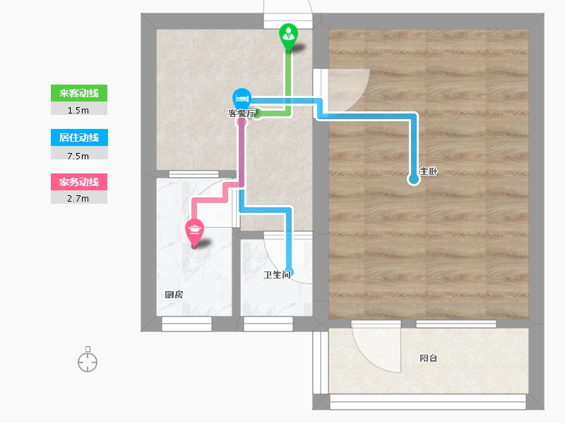 北京-北京市-展春园小区-33.36-户型库-动静线