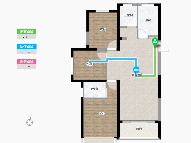 河南省-濮阳市-开州城投馨园-100.15-户型库-动静线