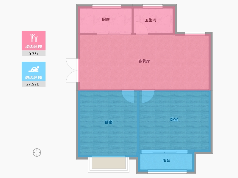 山东省-烟台市-紫金世家-72.29-户型库-动静分区