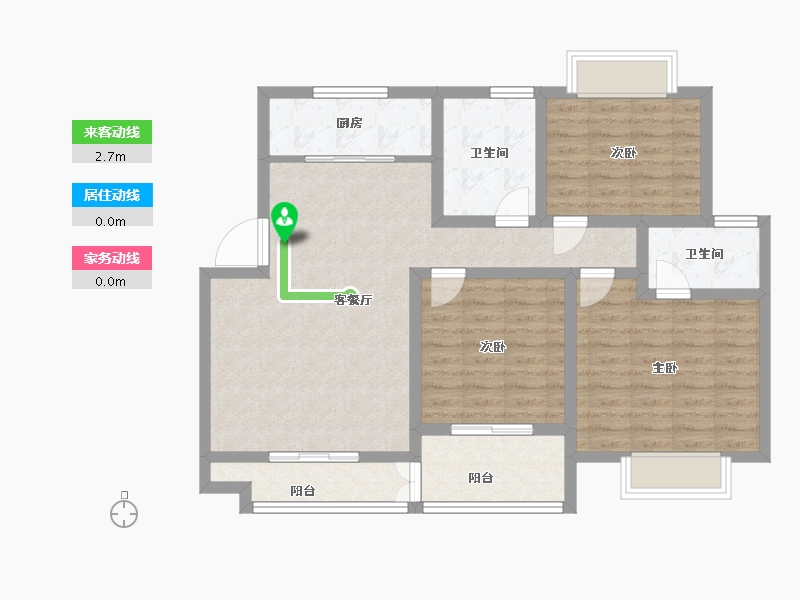 江苏省-淮安市-金莺盛世佳园-94.78-户型库-动静线