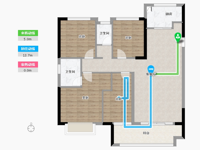 福建省-漳州市-漳州宝龙广场-102.35-户型库-动静线