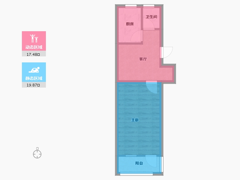 北京-北京市-展春园小区-36.08-户型库-动静分区