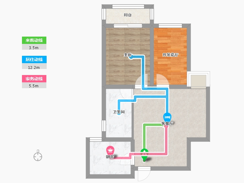 山东省-烟台市-福润华府-51.04-户型库-动静线