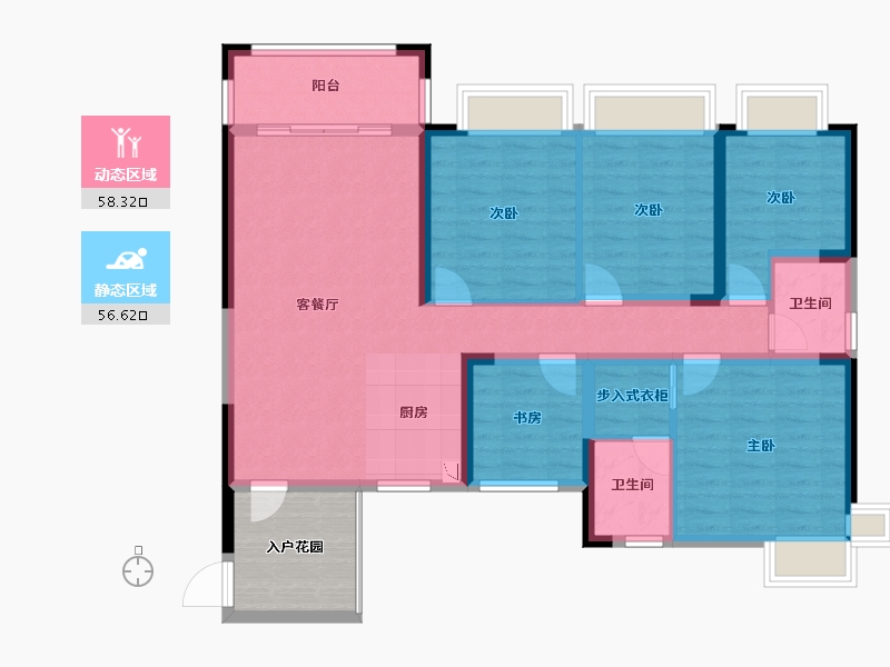 广西壮族自治区-来宾市-金霖华庭二期-109.32-户型库-动静分区