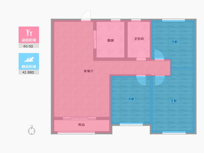 山东省-济宁市-融创济宁府-91.88-户型库-动静分区