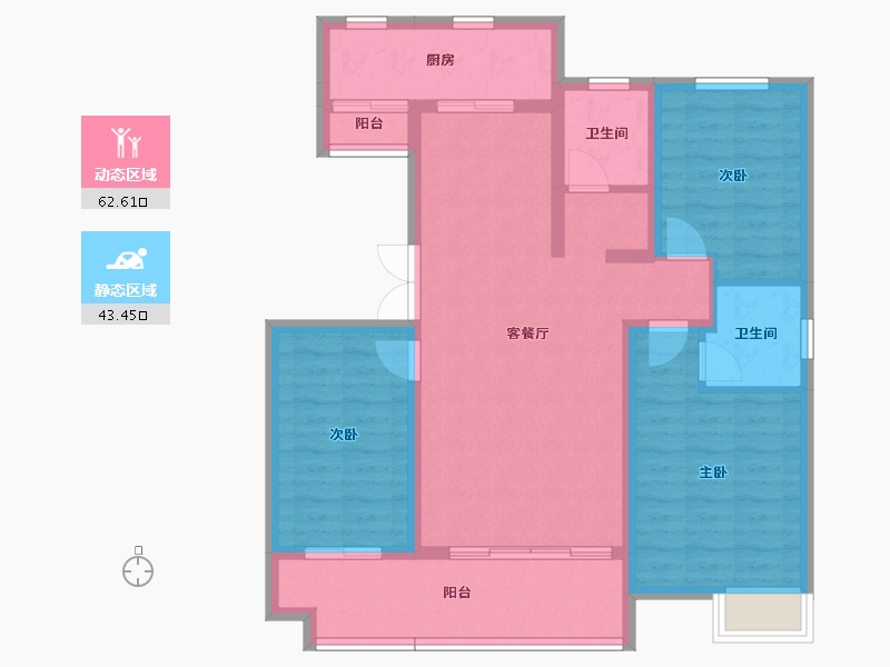 山东省-临沂市-房源·金域上府-94.82-户型库-动静分区