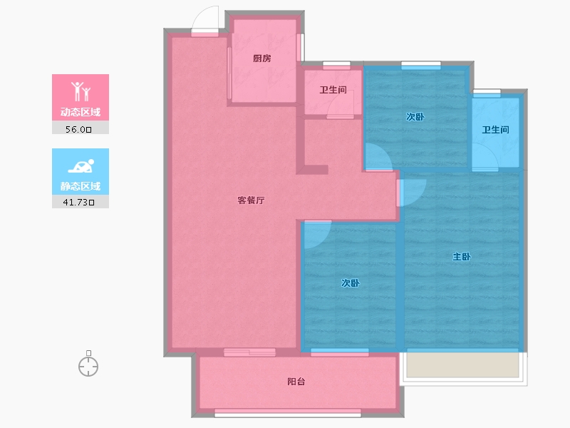 河南省-周口市-广商逸墅三号院-87.50-户型库-动静分区