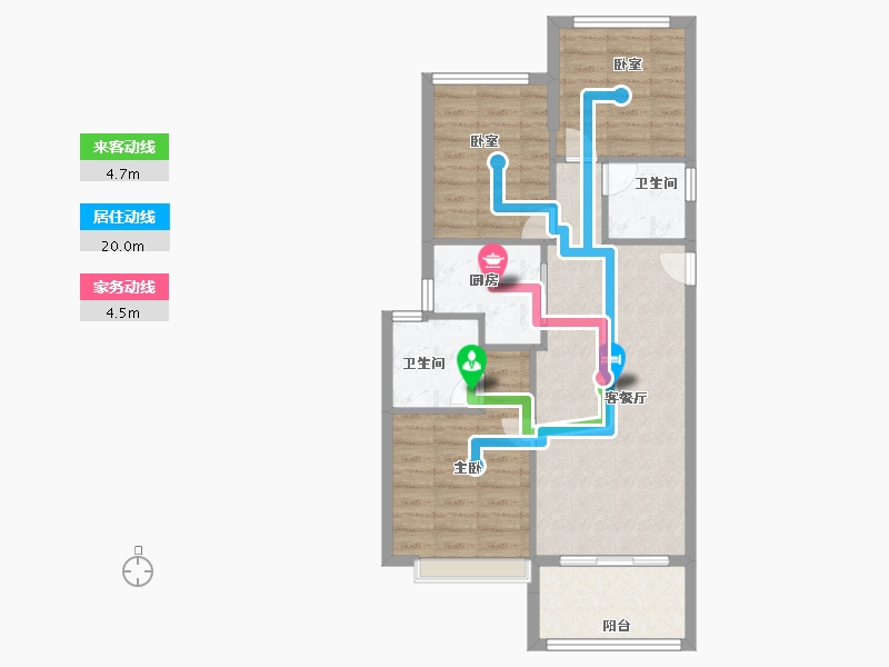 福建省-福州市-水晶榕著-71.20-户型库-动静线