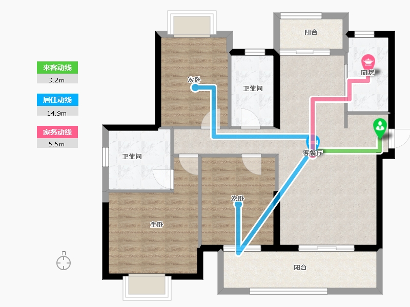 福建省-莆田市-富力院士廷-97.24-户型库-动静线