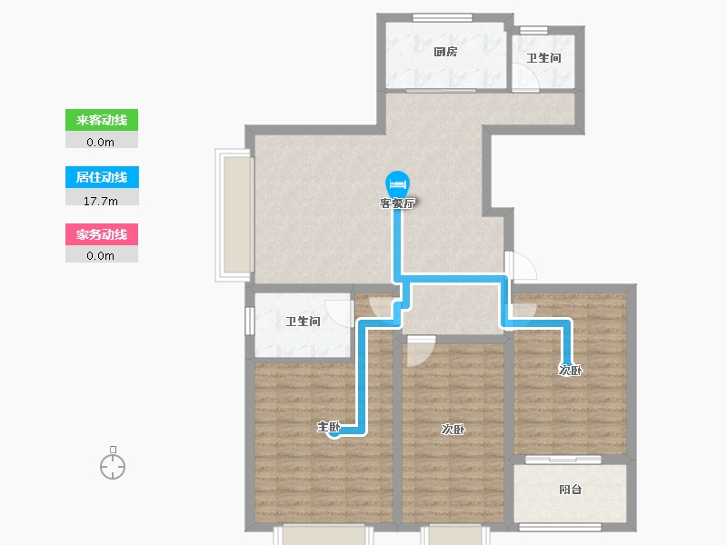 山东省-济宁市-睿湖印象-106.41-户型库-动静线