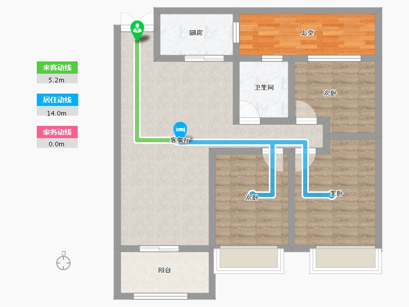 湖北省-荆门市-佳信·凯旋城-82.76-户型库-动静线