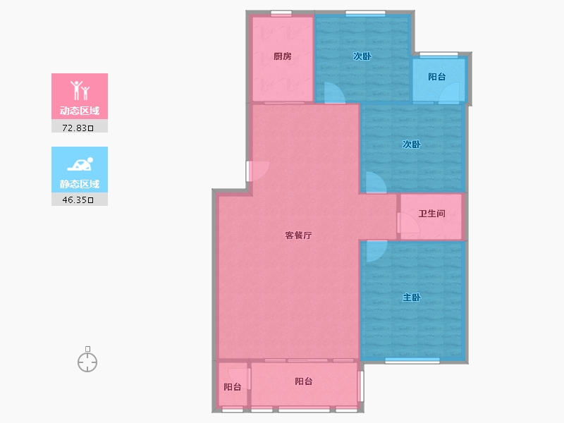 河北省-石家庄市-华宸怡园-108.00-户型库-动静分区