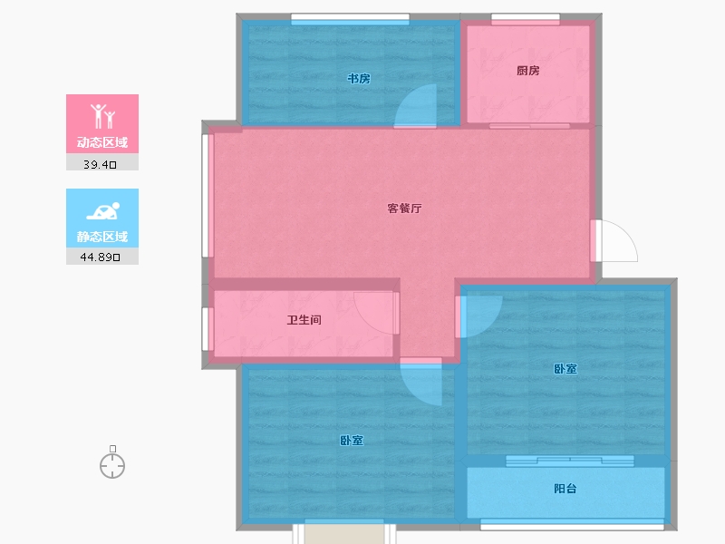 山东省-烟台市-日昇山水苑-75.20-户型库-动静分区