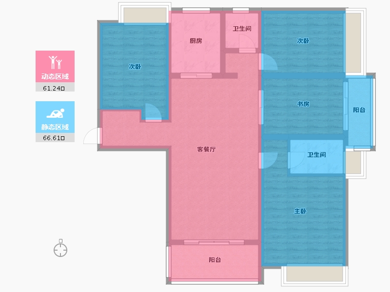 河南省-平顶山市-蔚然花园-114.41-户型库-动静分区