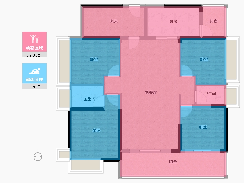 广东省-河源市-万隆钓鱼台一号-115.99-户型库-动静分区