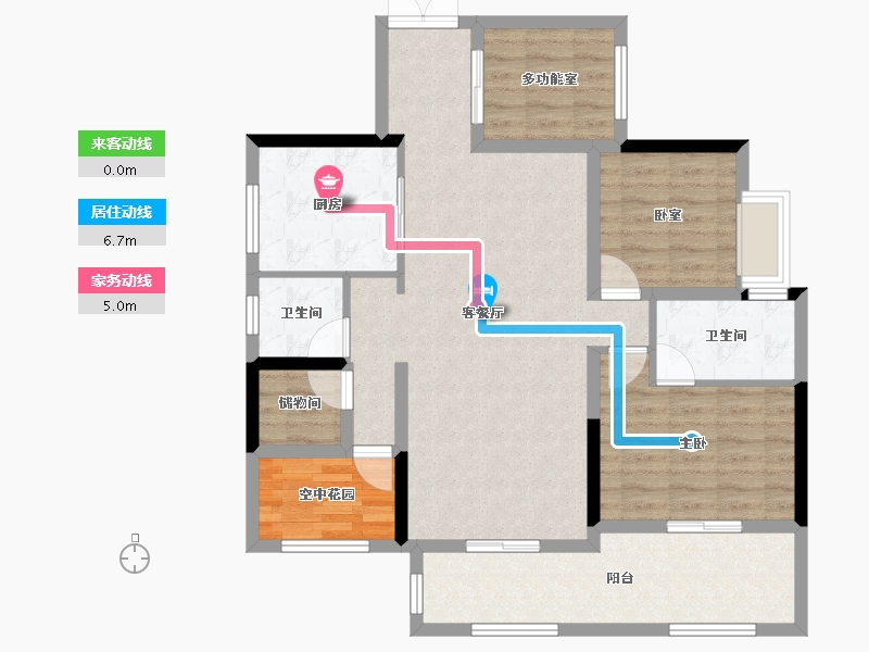 湖南省-湘潭市-百嘉信富瑶天下-99.51-户型库-动静线