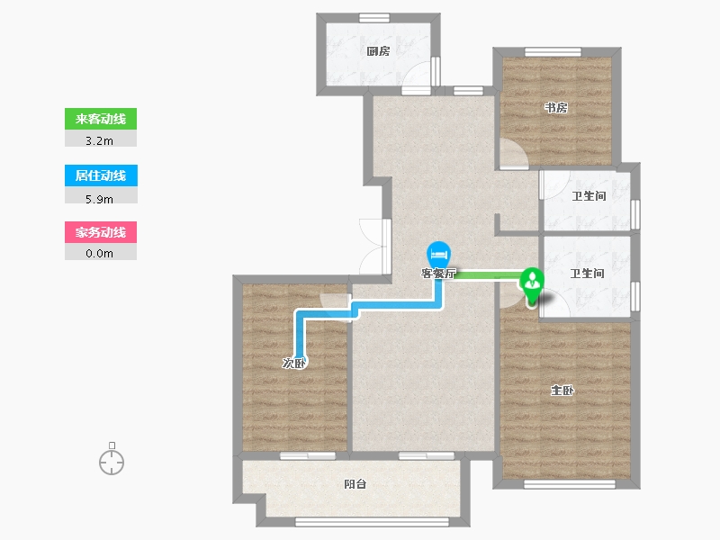 河南省-周口市-郸城方远洺水城-98.40-户型库-动静线