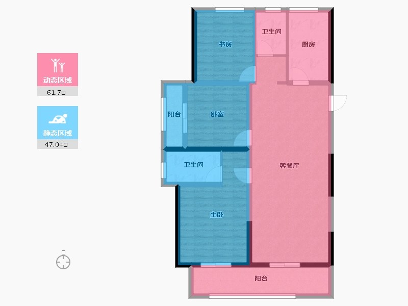 河南省-开封市-绿城·春江明月-97.14-户型库-动静分区