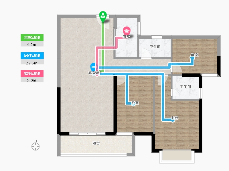 广西壮族自治区-钦州市-中地滨江壹號-97.60-户型库-动静线