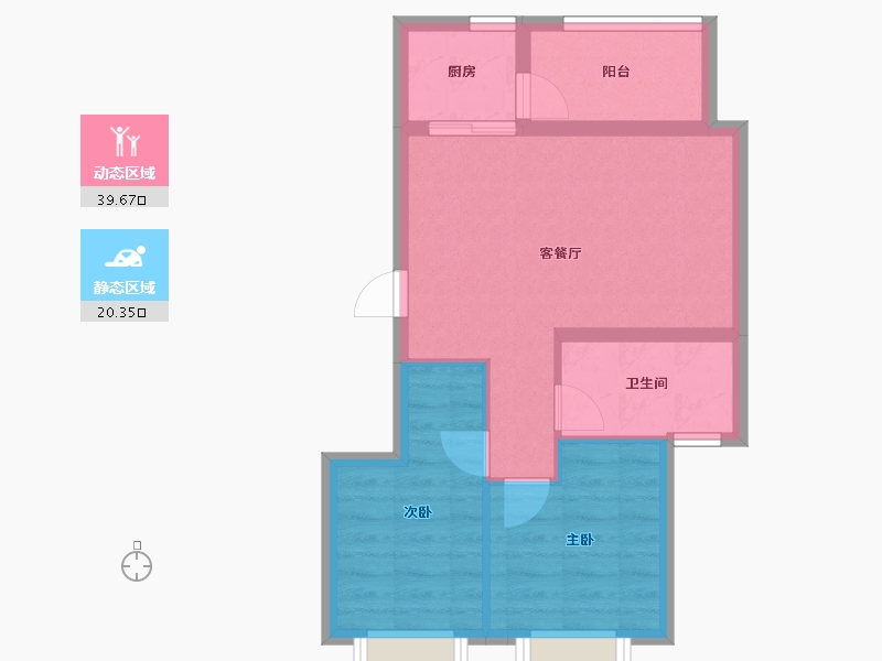 云南省-玉溪市-中国抚仙湖星空小镇国际度假区-53.23-户型库-动静分区