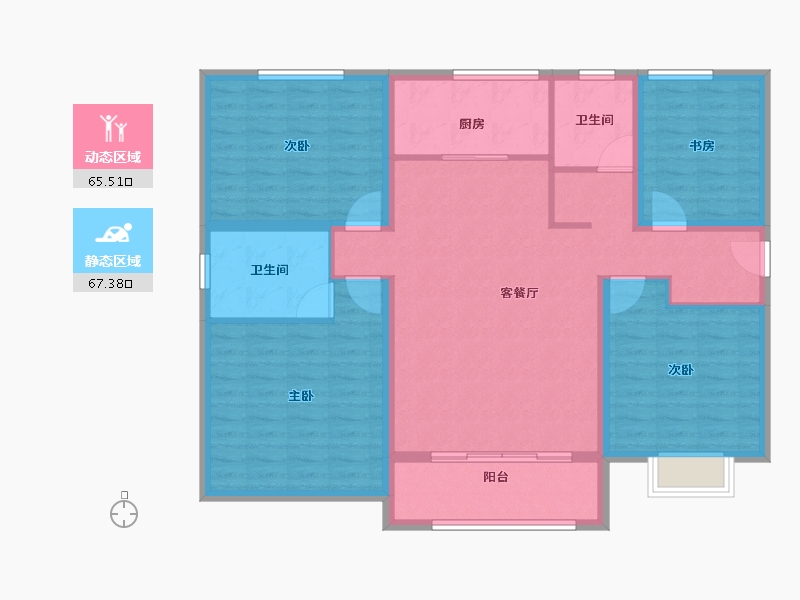 山东省-济宁市-皇营东郡-120.00-户型库-动静分区