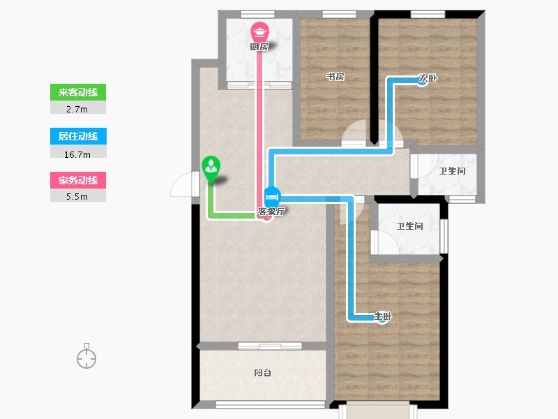 福建省-莆田市-世茂云璟-91.15-户型库-动静线